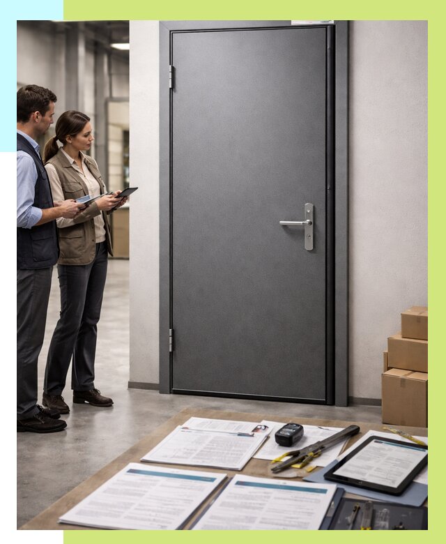 Сертификация противопожарных дверей в Сосногорске от 9284 р. | Алешин-Сно