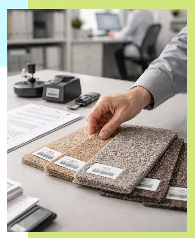 Сертификация ковролина в Сосногорске от 15474 р., Алешин-Сно