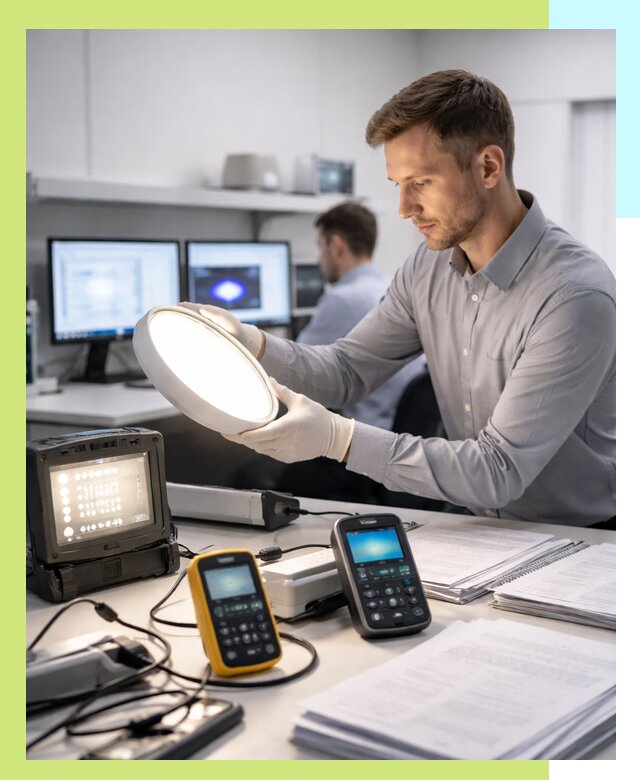 Сертификация светильников в Сосногорске: испытания и оформление