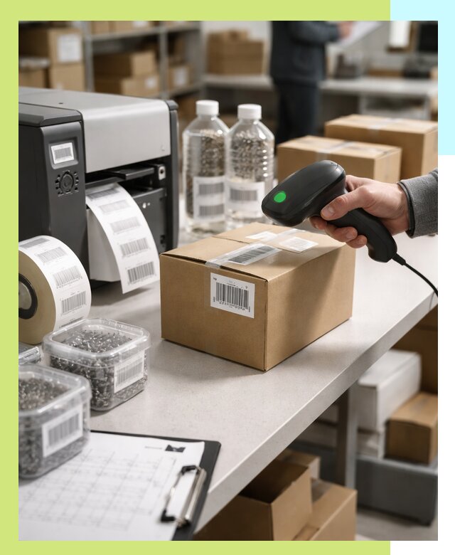 Штрихкодирование продукции и маркировка для продажи в Сосногорске