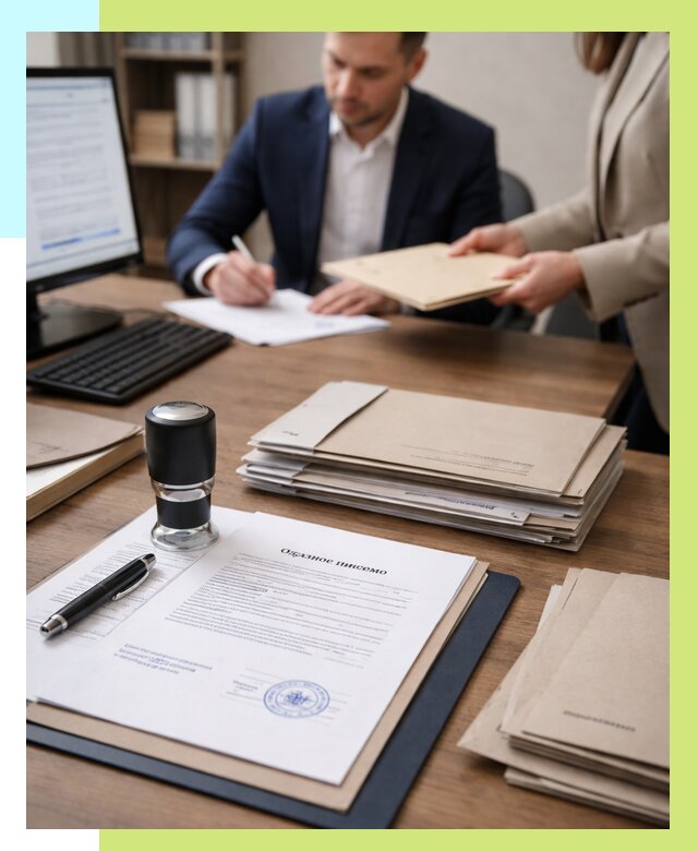 Отказное письмо для таможни в Сосногорске от 3095 р, Алешин-Сно