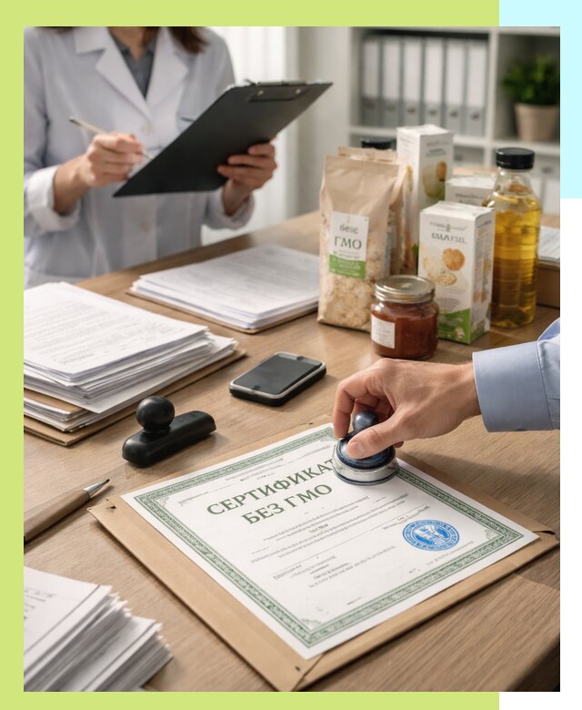 Получение сертификата Без ГМО для продукции в Сосногорске