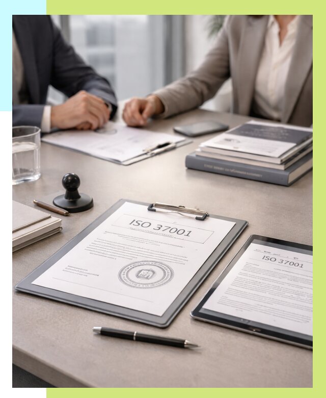 Сертификат ISO 37001 в Сосногорске оформить от 123792 р. Алешин-Сно
