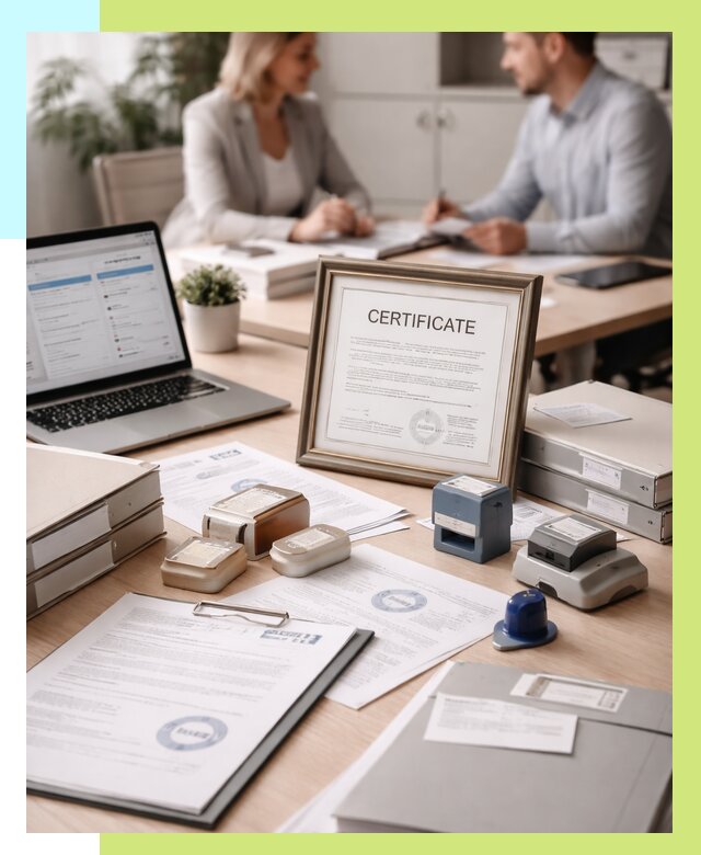 Сертификация компании в Сосногорске от 46422 р. | Алешин-Сно — заказ